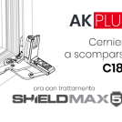 Cerniere AK PLUS C180 con resistenza alla corrosione di grado 5 (EN 1670)