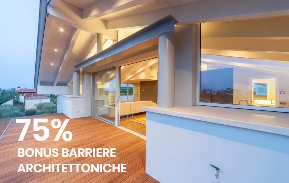 Bonus Barriere Architettoniche 75%